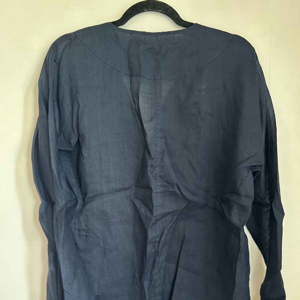 J. Crew Navy Blue Shirt Size M NEW - Picture 2 of 4